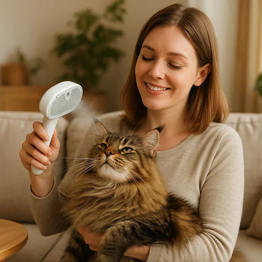 Kassidele mõeldud auruhari – õrn ja läikiv karvahooldus