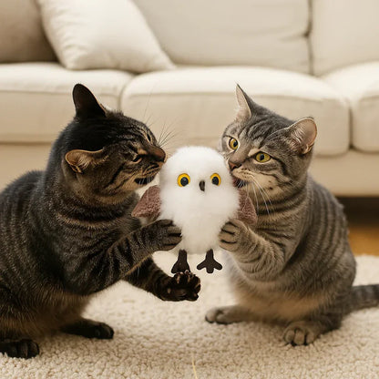 Lendleva ja vidisev linnumänguasi kassidele