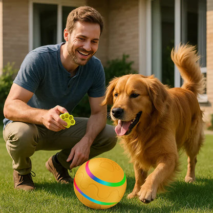 Tugev ja kauakestev iserulluv koerte mängupall