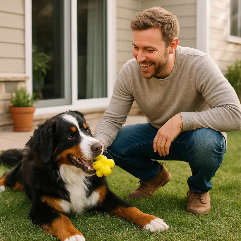 Tugev põrkav pall koertele stressi vähendamiseks