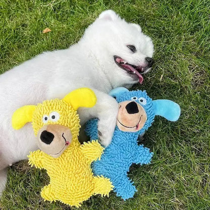 Naerutav hammaste puhastamise mänguasi koertele