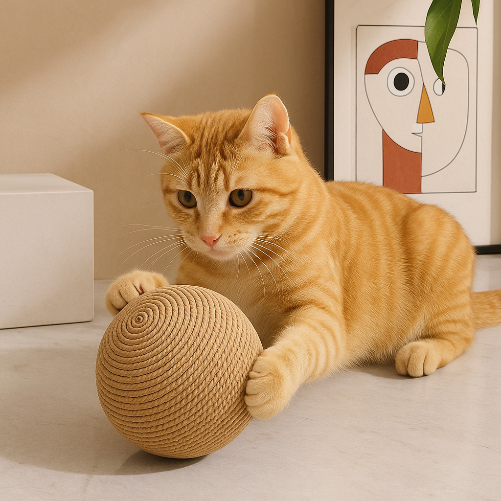 Tugev närimiskindel mängupall kassidele