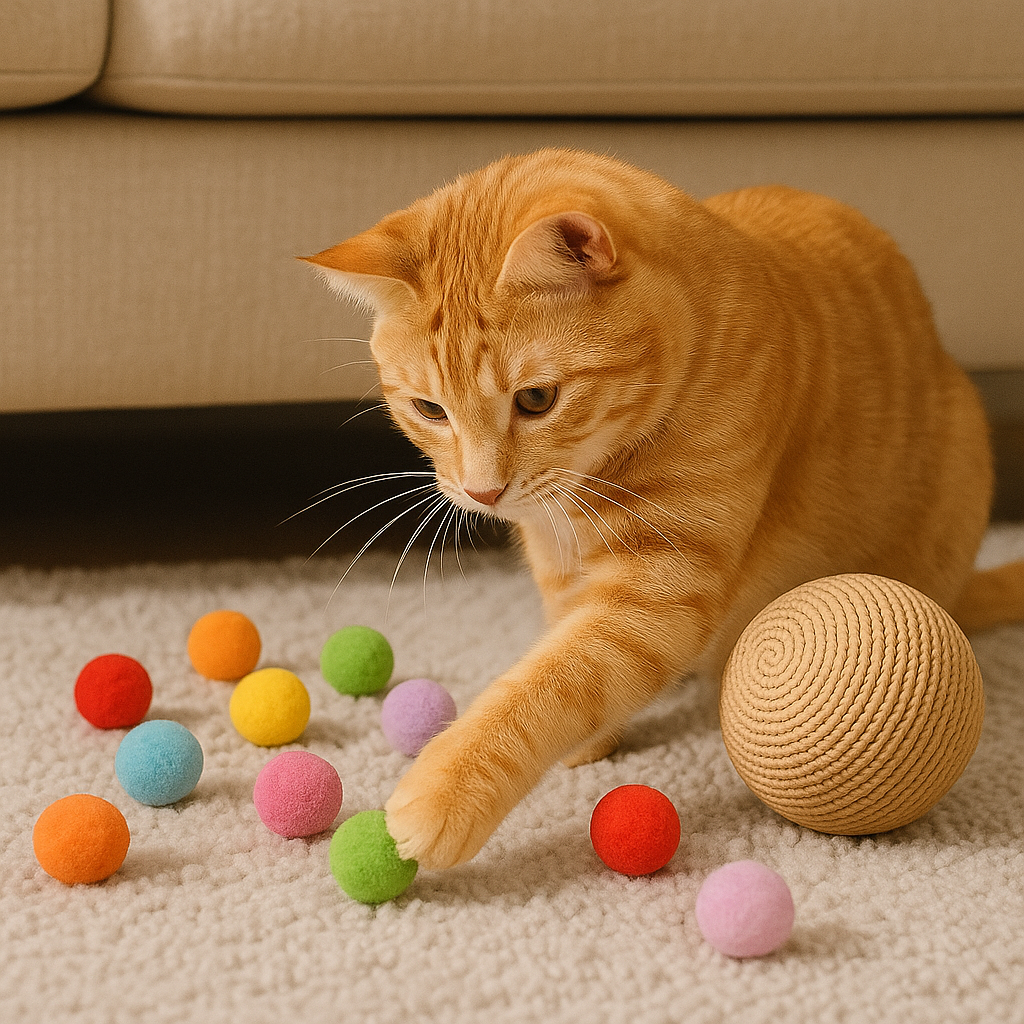 Interaktiivsed plüüsist mängukamud kassidele