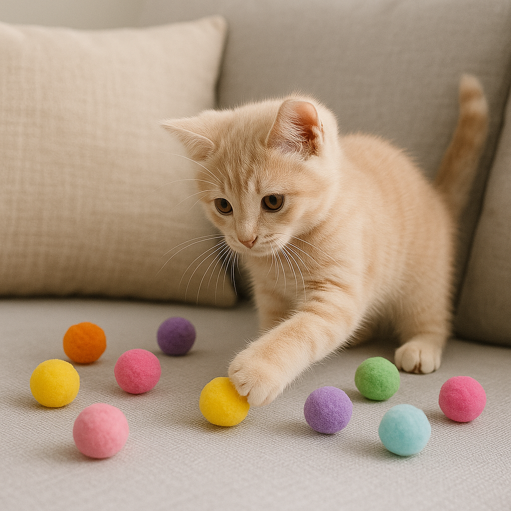 Interaktiivsed plüüsist mängukamud kassidele