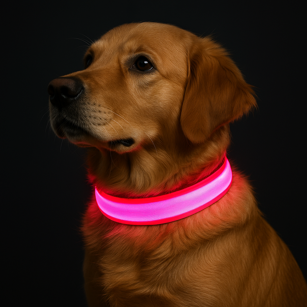 Reguleeritava valgusega koerte kaelarihm – turvalisteks õhtusteks jalutuskäikudeks